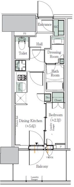 ONE ROOF RESIDENCE NISHINIPPORIの物件間取画像