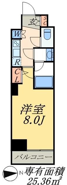 プレミアムキューブＧ上野の物件間取画像