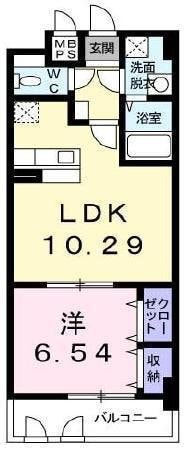 シトラスフィールド六町の物件間取画像