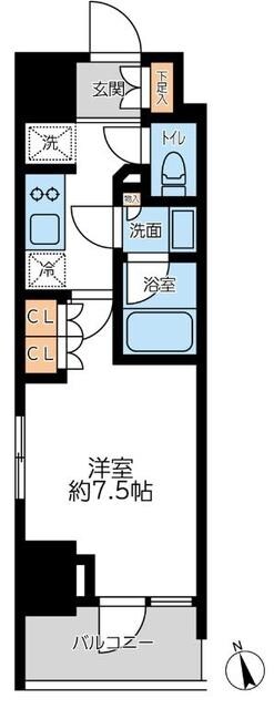 プライマル浅草言問通の物件間取画像