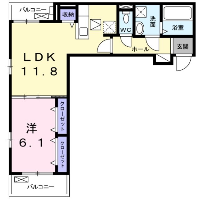 イーストン　リバーサイド６の物件間取画像