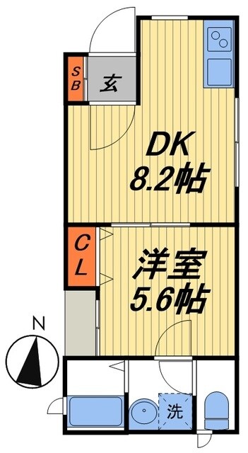 プレジオ南水元の物件間取画像