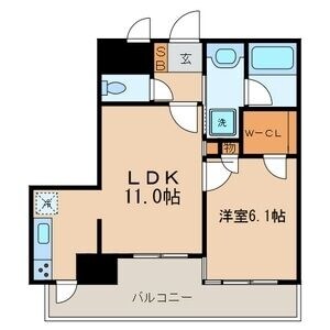 モリス日暮里駅前の物件間取画像