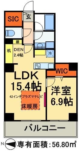 ロイヤルパークスタワー南千住の物件間取画像