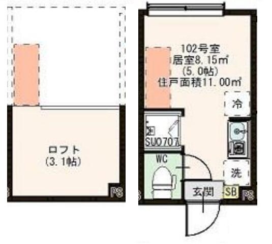 仮称）荒川六丁目(6)の物件間取画像