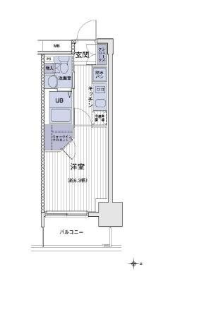 エスティメゾン大島の物件間取画像