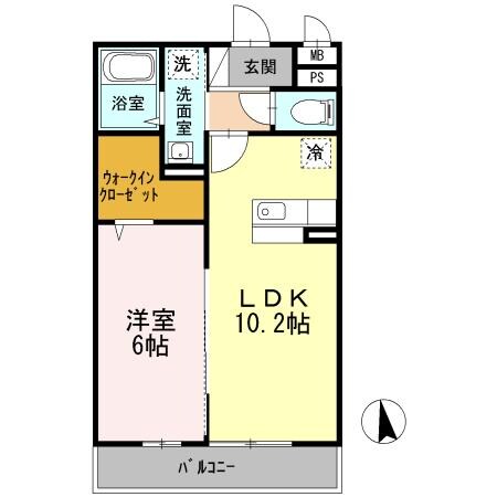 シュテルンビルトＢの物件間取画像