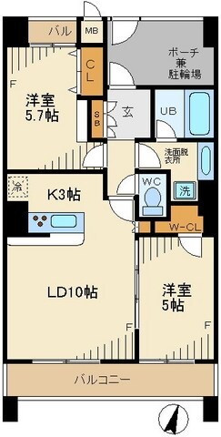 リーフコンフォート新小岩の物件間取画像