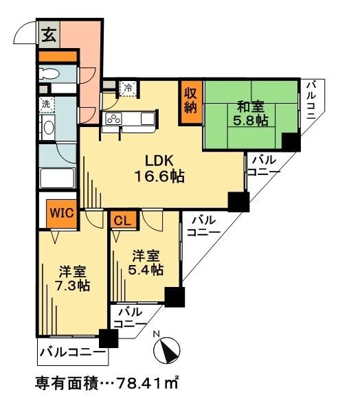 ライオンズマンション平井の物件間取画像