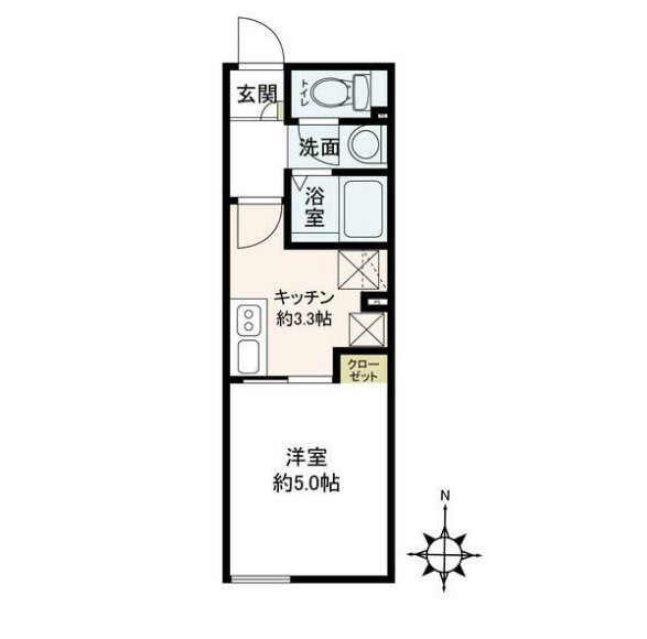 エスメラルダ日暮里の物件間取画像