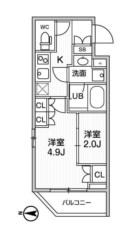 リテラス清澄白河の物件間取画像