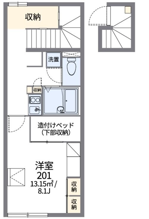 レオパレスリバーサイド西水元の物件間取画像