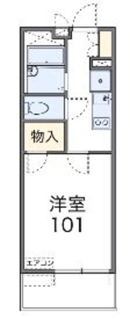 レオパレス三ヶ田の物件間取画像