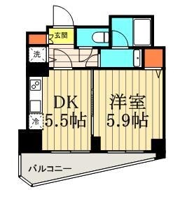 銀座レジデンス伍番館の物件間取画像