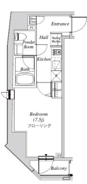 クレセント虎ノ門新橋の物件間取画像