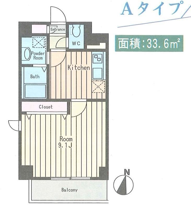 ベルジェ東陽町の物件間取画像