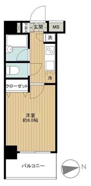 パレステュディオ目黒東の物件間取画像