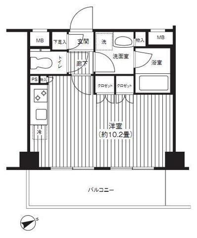 麻布イーストコアの物件間取画像