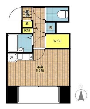 L‐Flat新富町の物件間取画像