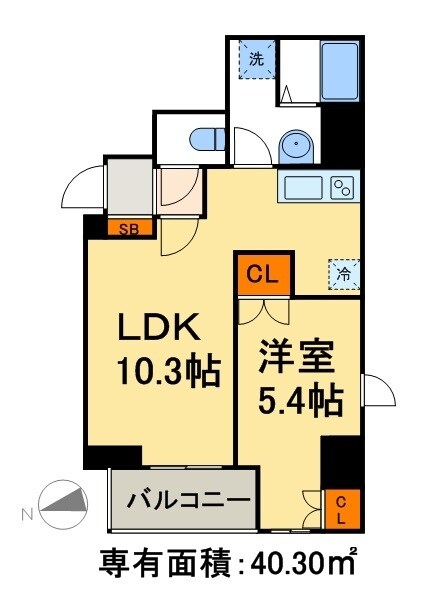 AXIA日本橋茅場町の物件間取画像