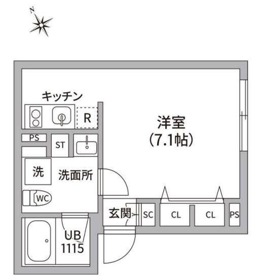 レピュア四谷レジデンスの物件間取画像