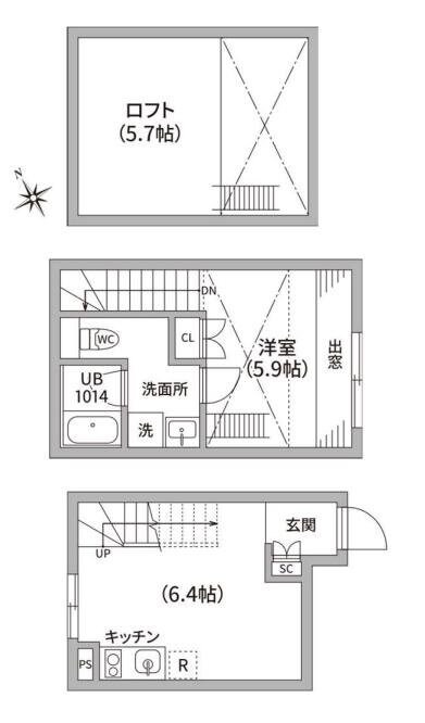 レピュア四谷レジデンスの物件間取画像