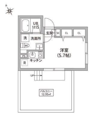 レピュア四谷レジデンスの物件間取画像