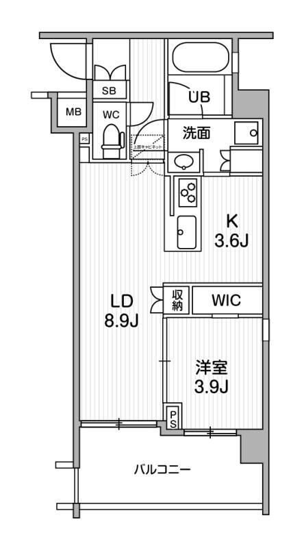 ＡＬＴＥＲＮＡ神楽坂Iの物件間取画像