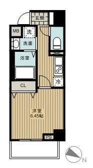 イーストグレイス品川の物件間取画像