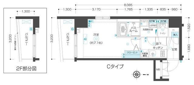 フェニックス市谷本村町の物件間取画像