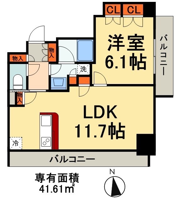 パークアクシス上野の物件間取画像