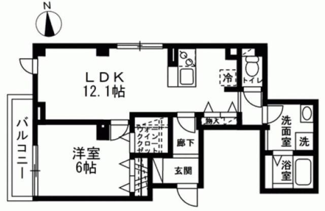 スカイ スタジオの物件間取画像