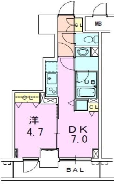 銀座レジデンス伍番館の物件間取画像