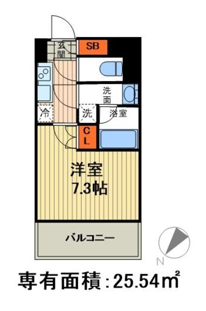 S-RESIDENCE月島の物件間取画像