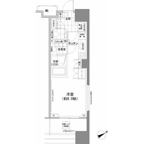 パークハビオ西新宿の物件間取画像