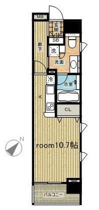 クリオ五反田の物件間取画像