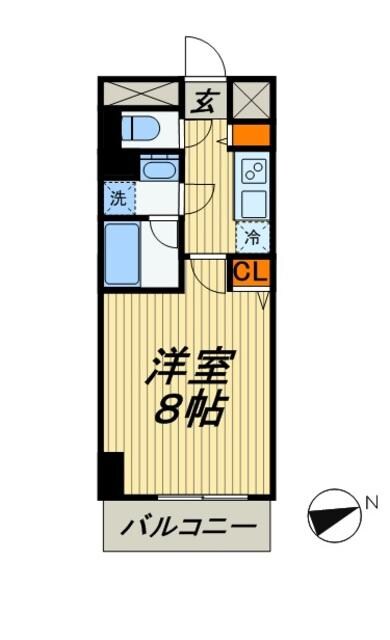 プレール・ドゥーク門前仲町IIの物件間取画像