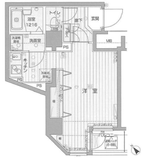 フォレシティ六本木の物件間取画像