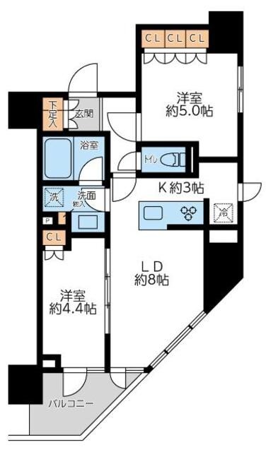 プライマル浅草言問通の物件間取画像