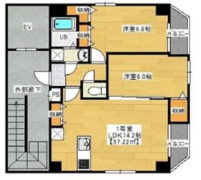 金太郎ヒルズ２７６　８０１の物件間取画像