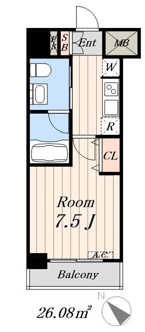 ＰＥＡＣＥ芝浦の物件間取画像