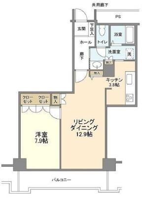 トルナーレ日本橋浜町の物件間取画像