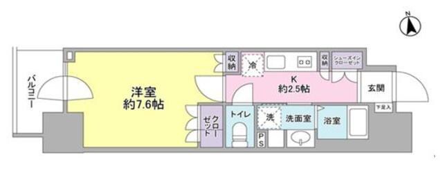 スタイリオ品川中延の物件間取画像