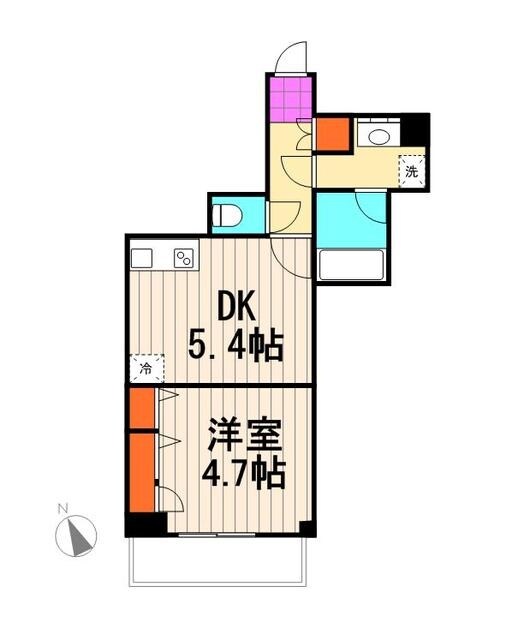 銀座レジデンス伍番館の物件間取画像