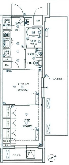 フィース水天宮前の物件間取画像