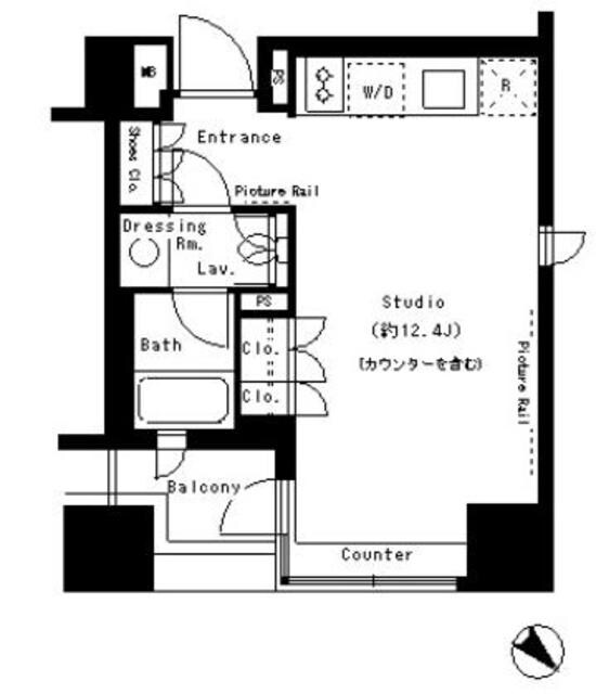 パークアクシス溜池山王の物件間取画像