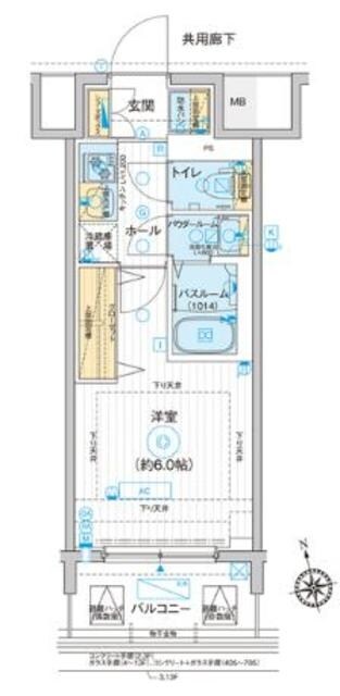 ディームス品川南大井の物件間取画像