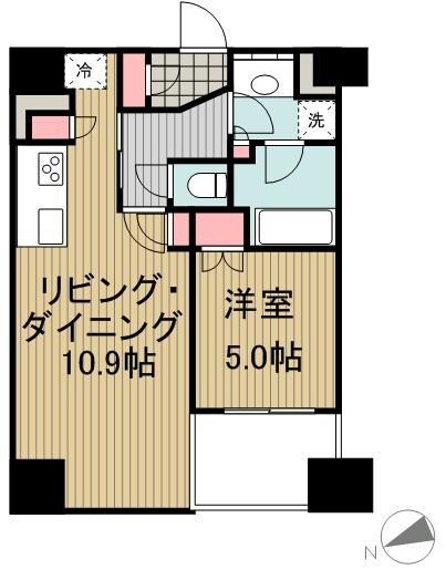 ドゥーエ銀座イーストI　１番館の物件間取画像