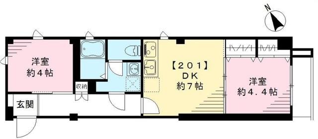 ラフィーネ春日の物件間取画像