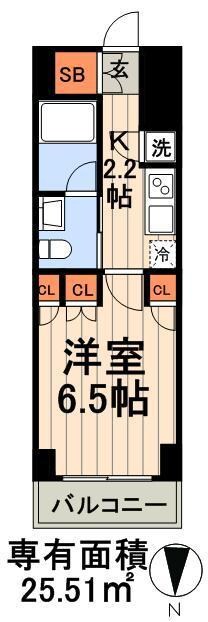 コンフォリア門前仲町の物件間取画像